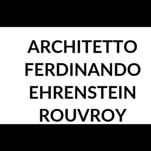 Architetto Ferdinando Ehrenstein Rouvroy - Immagine 1