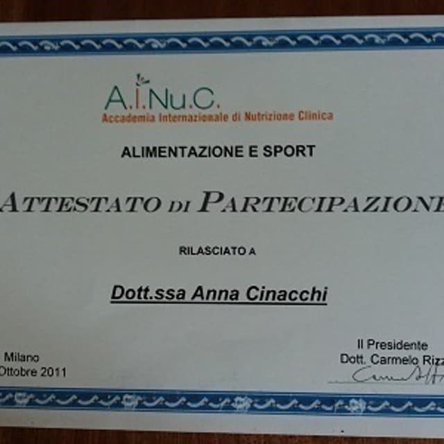 Cinacchi Dott.ssa Anna Nutrizionista - Immagine 2