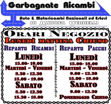 Garbagnate Ricambi di Verrelli Andrea