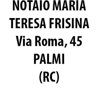 Notaio Maria Teresa Frisina