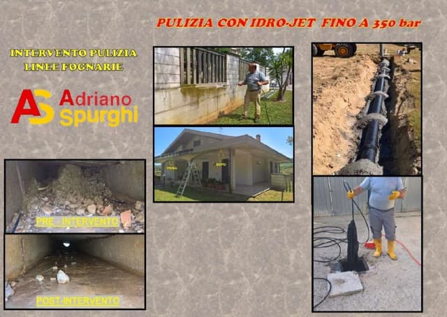 Adriano Spurghi | Spurgo Pozzi – Sturaggi Linee Fognarie – Mov. Terra - Immagine 1