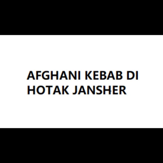 Afghani Kebab di Hotak Jansher - Immagine 1