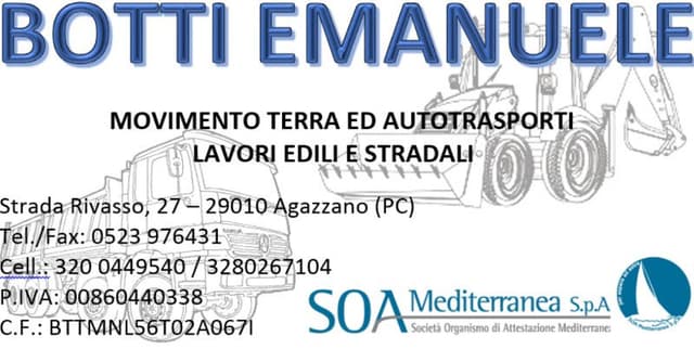 Botti Emanuele - Movimento Terra e Autotrasporti - Immagine 1