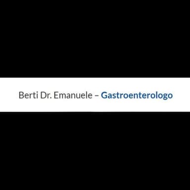 Berti Dr. Emanuele - Gastroenterologo