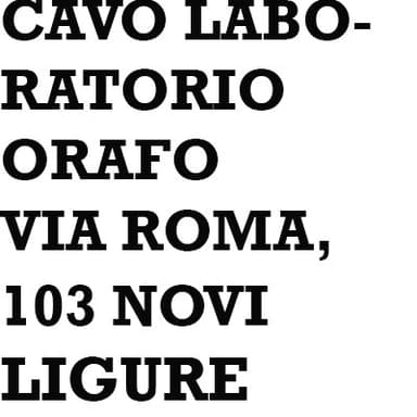 Cavo Laboratorio Orafo