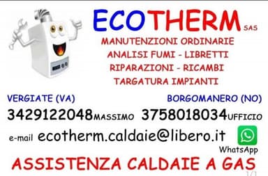 Ecotherm Sas Assistenza Caldaie Manutenzioni Riparazioni Vergiate Borgomanero
